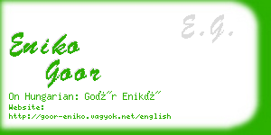 eniko goor business card